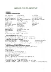 English Worksheet: Gerund and infinitive in use