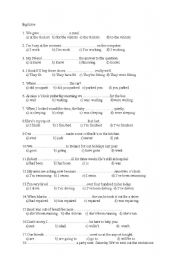 English Worksheet: esl