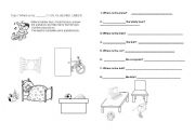 English worksheet: TOYS and Prepositions of place