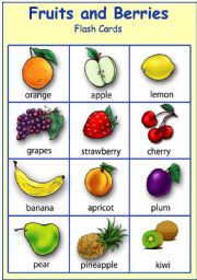 English Worksheet: Fruits and Berries