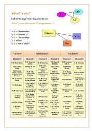 Prepositions of time - Whats on??