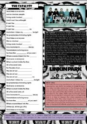 English Worksheet: The Catalyst - Linkin Park  