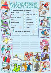 English Worksheet: Winter