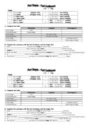 English Worksheet: Simple Past