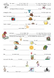 English Worksheet: Likes/dislikes