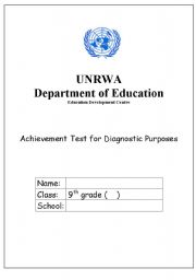 English Worksheet: Test for all skills