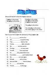 English worksheet: SHall or WIll