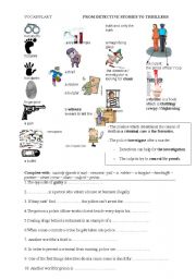 English Worksheet: detective strory vocabulary 