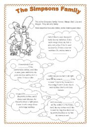 English Worksheet: The Simpsons Family - clothes