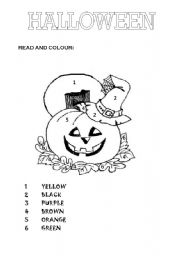 English Worksheet: HALLOWEEN