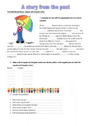 English Worksheet: A story in The Past Simple Tense
