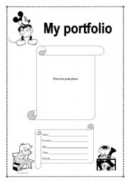 English worksheet: PORTFOLIO