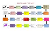 English Worksheet: Board game - the body