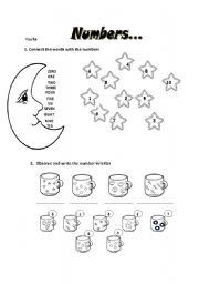 English Worksheet: Numbers