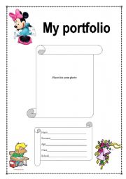 English worksheet: Portfolio