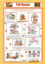 English Worksheet: Fall Season