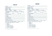 English Worksheet: interview