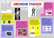 English Worksheet: American Fashion