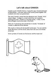 English worksheet: Groundhod Day in Canada