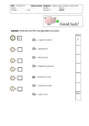 English Worksheet: Test Telephoning - Medical Assistants