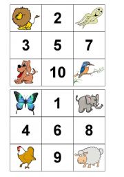 BINGO! Animals and Numbers (PART 2)