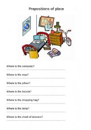 Prepositions of place