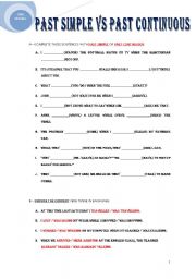 PAST SIMPLE VS PAST CONTINUOUS