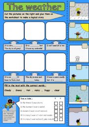 English Worksheet: The weather