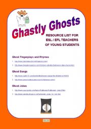 Ghastly Ghosts Resource List