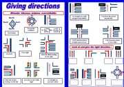 English Worksheet: Giving directions ( How to direct people)