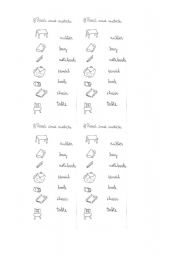English Worksheet: School Things
