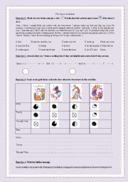 English Worksheet: the chores worksheet