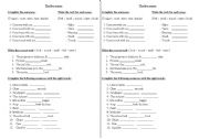 English Worksheet: The five senses (2 pages)