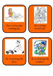 English Worksheet: present continuous