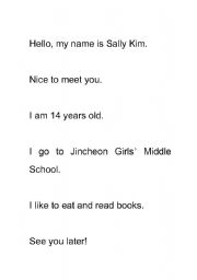 English Worksheet: Basic Introduction