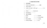 English Worksheet: Animals That Live in Water