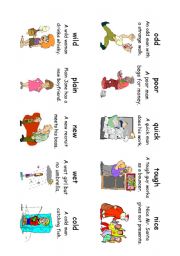 English Worksheet: Read! Spell! Do! playing cards (30 more cards) Adverbs and Adjectives 4