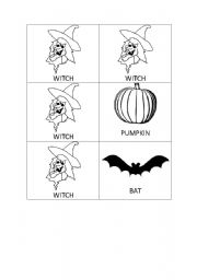 English worksheet: HALLOWEEN domino