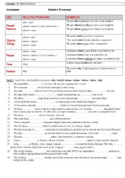 Relative Pronouns