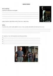 English Worksheet: Gran Torino Movie Study