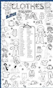 English Worksheet: clothes