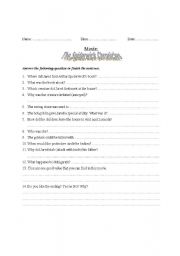 English worksheet: movie worksheet