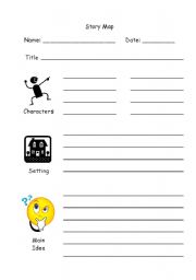 English Worksheet: Primary Grade Story Map