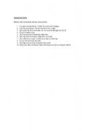 English Worksheet: Subjunctive