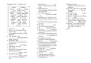 English worksheet: Enterprise 3 Unit 1 Vocabulary test