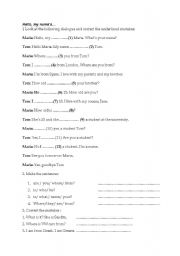 English worksheet: Revision