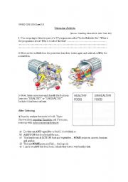 LISTENING ACTIVITY: QUANTIFIERS (SOME- ANY- A LOT OF)