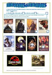 English Worksheet: LISTENING & SPEAKING: FILM SCORES & FILM GENRES - link & key provided