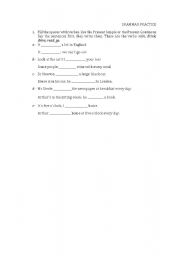 English Worksheet: GRAMMAR PRACTICE