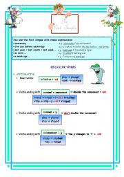 English worksheet: past simple